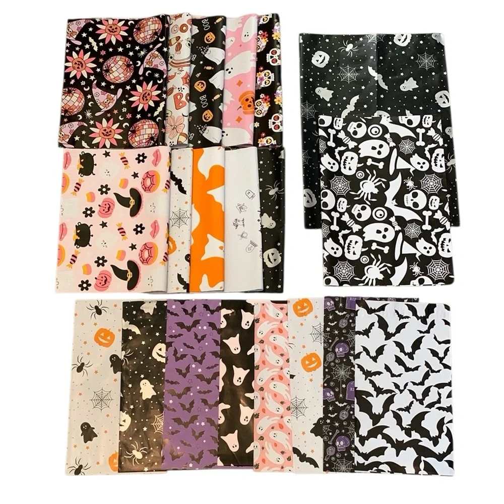 Halloween Variety Pack Lot of 20 Polymailers & 20 Stickers (6X9) (10X13) (14X19)